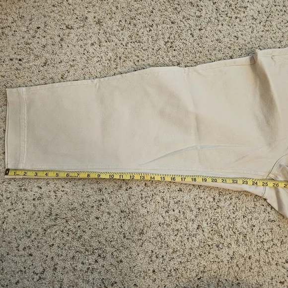 Everlane Women's Straight Leg Cropped Cream Pants *NWT* - Size 20 - Picture 8 of 8